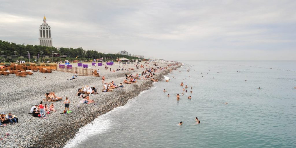 Strand in Batumi.